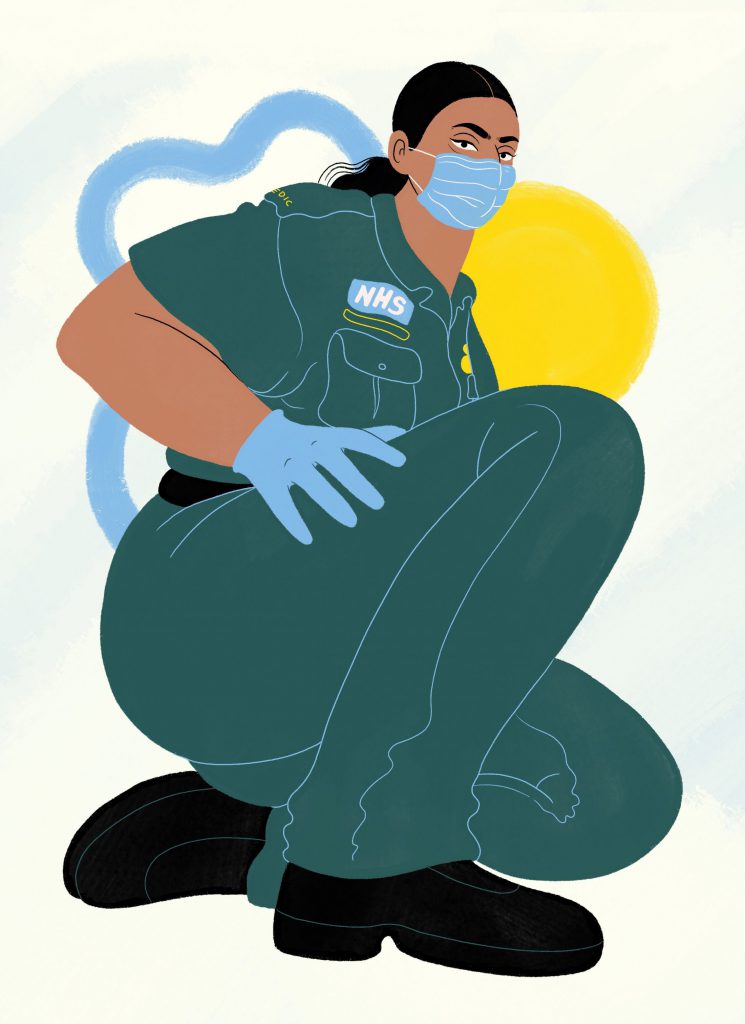 کارولین گلوور 40روز 40 قهرمان آثار هنری روزانه برای تکریم کادر درمان کورونا